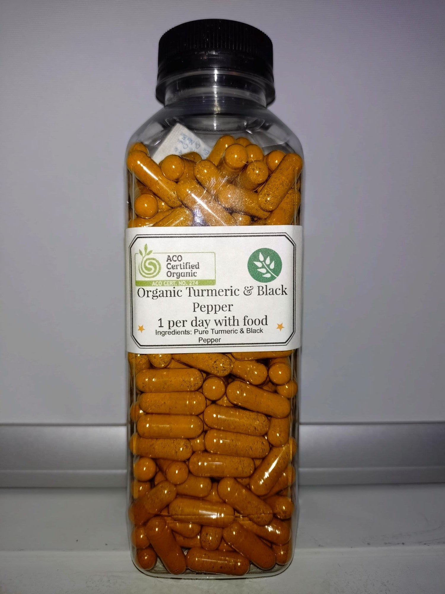 250mg Capsules, Organic Turmeric & Black Pepper, Discover the Natural Power!