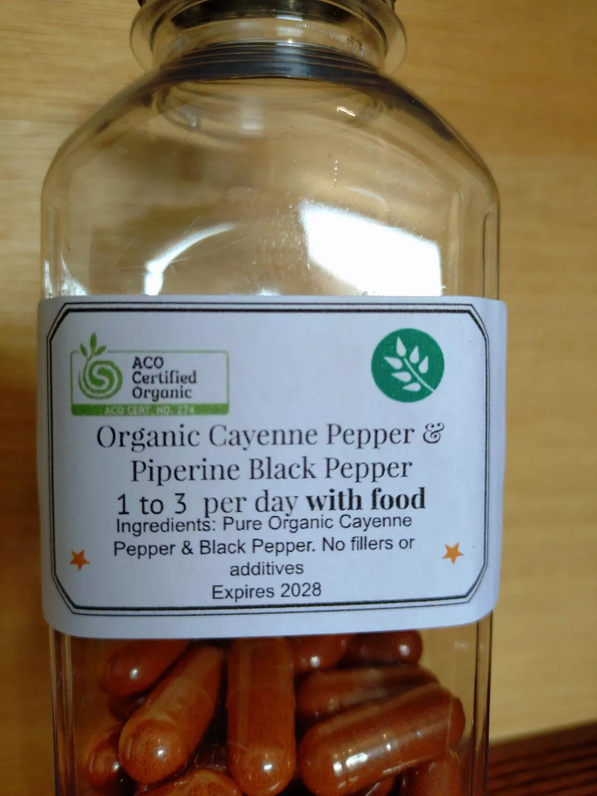 1000mg Organic Cayenne Pepper Piperine Weight Loss Metabolism Boosted Absorbtion